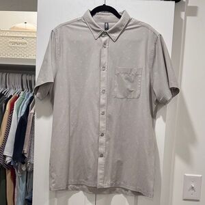 Vuori Light Gray Casual Button Down Shirt